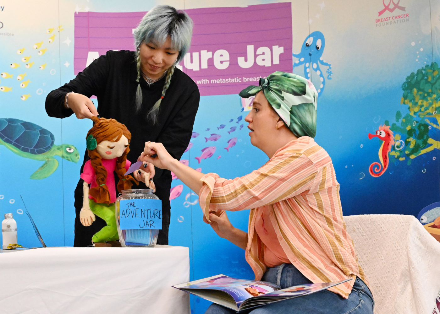 Supporting the Breast Cancer Foundation (BCF) in launching The Adventure Jar, a tender children's book on understanding breast cancer